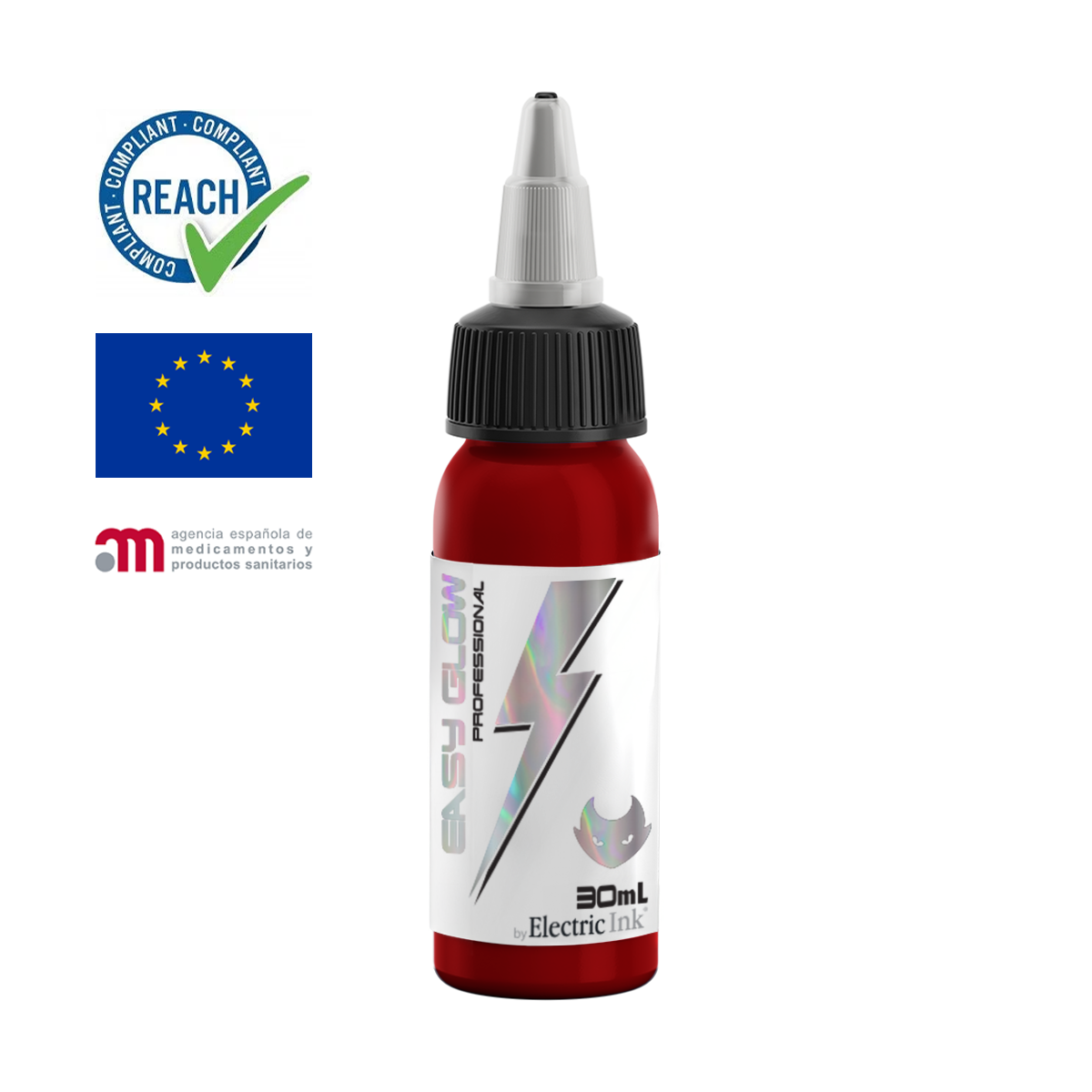 Easy glow 30ml. Tinta Red Easy Glow 30ml APROBADO REACH y AEMPS