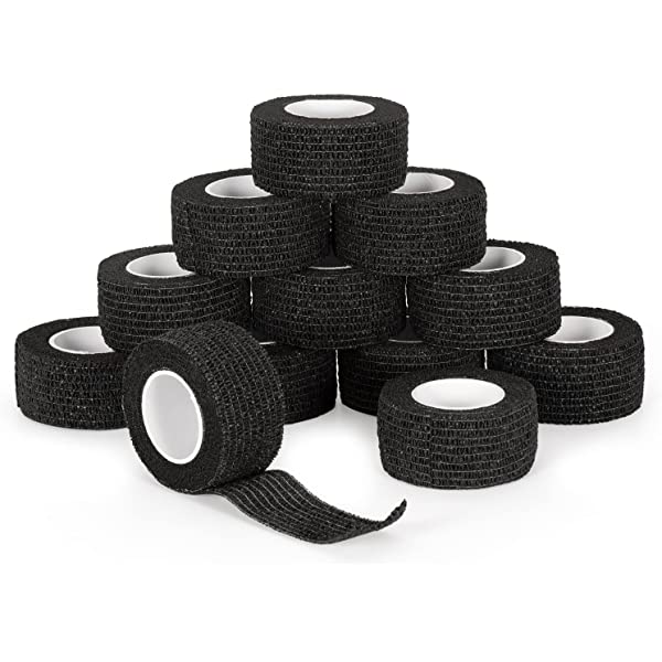 Cinta cohesiva negra 2´5cm x 4´5metros