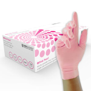 Guantes de nitrilo Opal pearl Unigloves (Talla M)